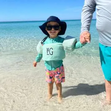 THOVSMOON Toddler Gingham Seersucker Life Jacket Cover