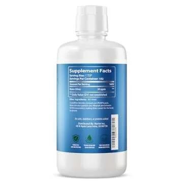 High-Quality NutriNoche Colloidal Silver Supplement - 32 Oz
