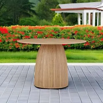 DREAMODERN Round Dining Table for 4-6 - Stylish & Durable