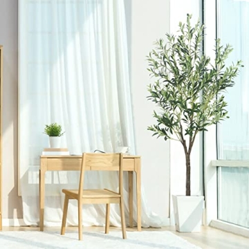 GUYUSO 6ft Artificial Olive Tree for Stunning Home Decor