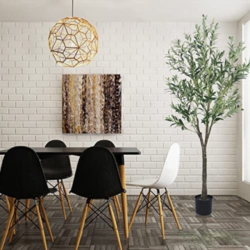 GUYUSO 6ft Artificial Olive Tree for Stunning Home Decor