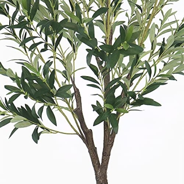GUYUSO 6ft Artificial Olive Tree for Stunning Home Decor