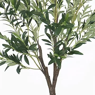 GUYUSO 6ft Artificial Olive Tree for Stunning Home Decor