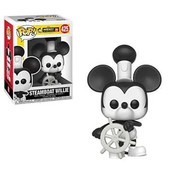 Funko Disney: POP! Mickey's 90th Anniversary Collectors Set - Steamboat Willie, Apprentice Mickey, F...