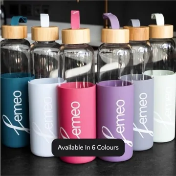 Femeo® 18oz Eco-Friendly Glass Water Bottle