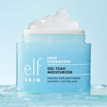 e.l.f. SKIN Holy Hydration! Gel-Yeah Moisturizer, Lightweight Moisturizer For Plump, Hydrated Skin, Infused With Squalane, Vegan & Cruelty-free