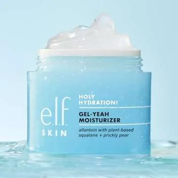 e.l.f. SKIN Holy Hydration! Gel-Yeah Moisturizer, Lightweight Moisturizer For Plump, Hydrated Skin, Infused With Squalane, Vegan & Cruelty-free
