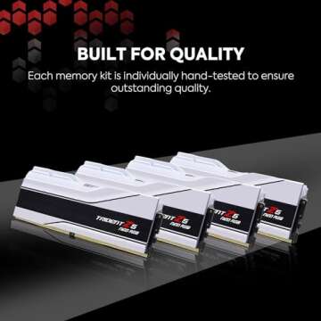 G.SKILL Trident Z5 Neo RGB Series (AMD Expo) DDR5 RAM 32GB (2x16GB) 6000MT/s CL30-36-36-96 1.35V Desktop Computer Memory UDIMM - Matte White (F5-6000J3036F16GX2-TZ5NRW)