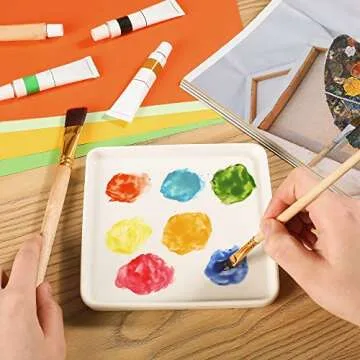 FABUNESS Stackable Ceramic Watercolor Palette - 2 Pack