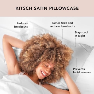 Kitsch Satin Pillowcase for Comfortable Sleep Experience
