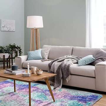 Luxurious Shaggy Faux Fur Area Rug - Soft, Colorful, Durable