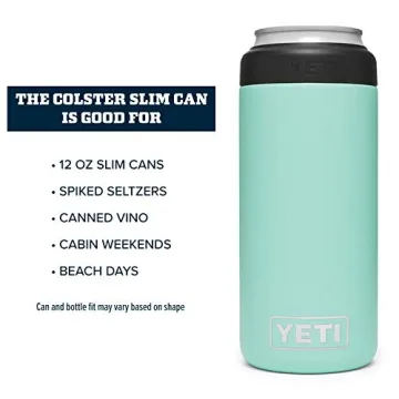 YETI Slim Rambler Colster - Seafoam Can Insulator