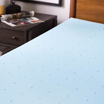 Comfortable Lucid 4-Inch Gel-Infused Memory Foam Topper