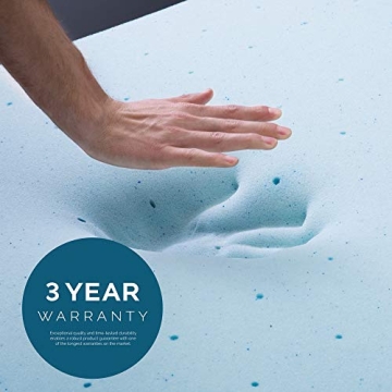 Comfortable Lucid 4-Inch Gel-Infused Memory Foam Topper
