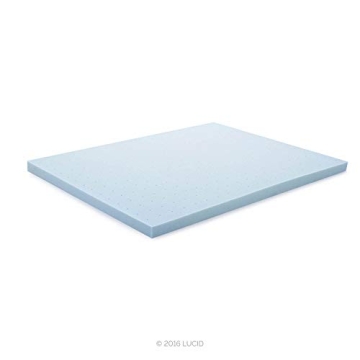 Comfortable Lucid 4-Inch Gel-Infused Memory Foam Topper