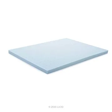 Comfortable Lucid 4-Inch Gel-Infused Memory Foam Topper