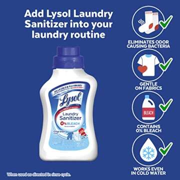 Lysol Laundry Sanitizer for Clean, Fresh Laundry