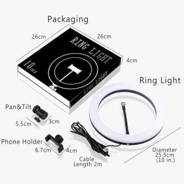 Diva Ring Light Super Nova 18" Dimmable w/ 6' Stand - Professional Studio Lighting Kit for YouTube, Facebook Live, Twitch, Photography, and Beauty Blogging