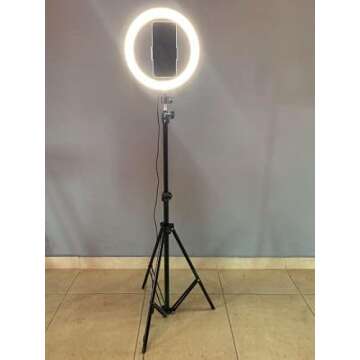 Diva Ring Light Super Nova 18" Dimmable w/ 6' Stand - Professional Studio Lighting Kit for YouTube, Facebook Live, Twitch, Photography, and Beauty Blogging