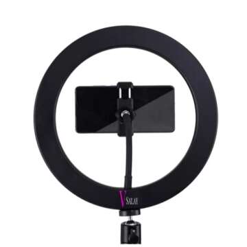 Diva Ring Light Super Nova 18" Dimmable w/ 6' Stand - Professional Studio Lighting Kit for YouTube, Facebook Live, Twitch, Photography, and Beauty Blogging