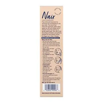 NAIR Exfoliating Facial Hair Removal Cream for Women - Smooth Skin Solution with Collagen for Sensitive Skincare