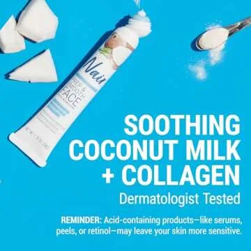 NAIR Exfoliating Facial Hair Removal Cream for Women - Smooth Skin Solution with Collagen for Sensitive Skincare