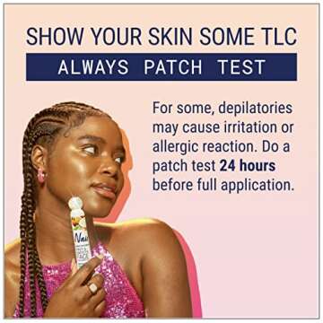 NAIR Exfoliating Facial Hair Removal Cream for Women - Smooth Skin Solution with Collagen for Sensitive Skincare