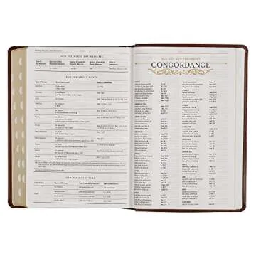 KJV Large Print Study Bible with Thumb Tabs and Ribbons