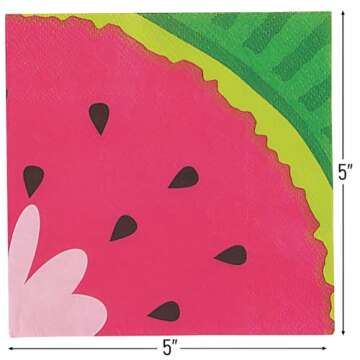 Tutti Frutti Beverage Napkin Set - Perfect for Parties