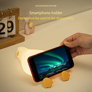 Duck Night Light for Kids Cute Rechargeable Lamp