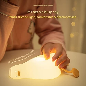 Duck Night Light for Kids Cute Rechargeable Lamp