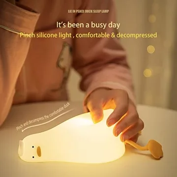 Duck Night Light for Kids Cute Rechargeable Lamp