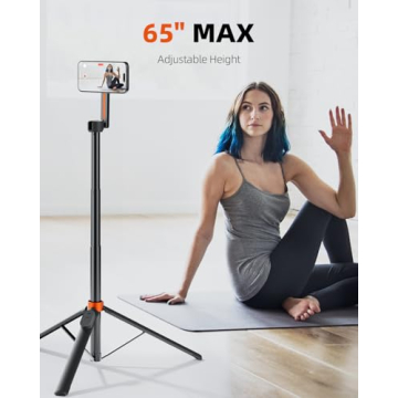 TODI 65" Magnetic Tripod with Remote for iPhone