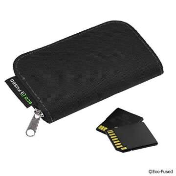 Eco-Fused Memory Card Case - Fits up to 22x SD, SDHC, Micro SD, Mini SD and 4X CF - Holder with 22 Slots (Black & Grey / 22 Slots - 2 Pack)