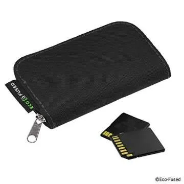 Eco-Fused Memory Card Case - Fits up to 22x SD, SDHC, Micro SD, Mini SD and 4X CF - Holder with 22 Slots (Black & Grey / 22 Slots - 2 Pack)