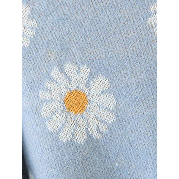 Floral Knitted Sweater Cardigan for Stylish Women