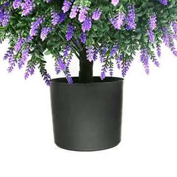 Sunnyglade Artificial Lavender Topiary Ball Tree Set
