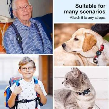 SZJCLTD Waterproof AirTag Dog Collar Holder Pack