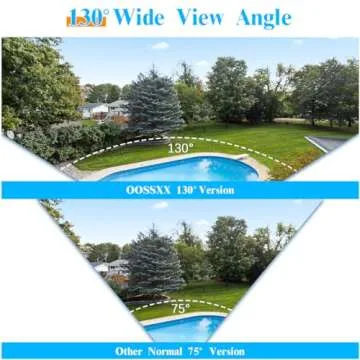 OOSSXX Solar Outdoor Wireless Security Camera System - 2-Way Audio