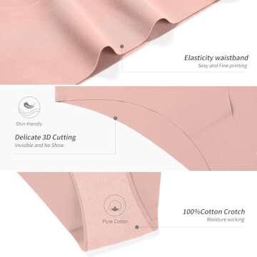 DEANGELMON Seamless Bikini Underwear for Women - Invisible Comfort