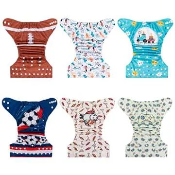 ALVABABY Adjustable Cloth Diaper Set for Eco-Friendly Parents