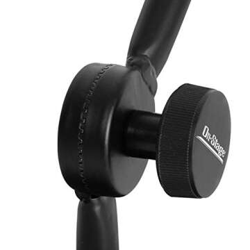 On-Stage DS300B Posi-Lok 7" Mini Desktop Microphone Boom Stand, Black