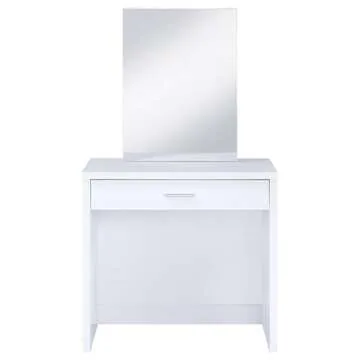 Chic 3-Piece Contemporary Vanity Set with Jewelry Storage