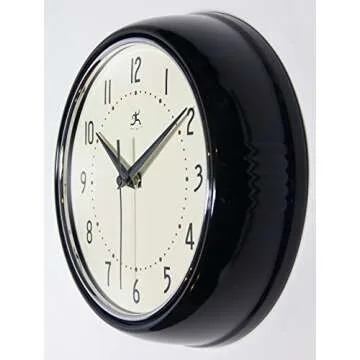 Infinity Instruments Retro Redux Silent Wall Clock
