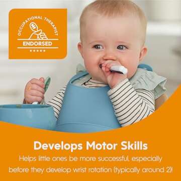 NumNum Baby Spoons Set for Self-Feeding Toddlers