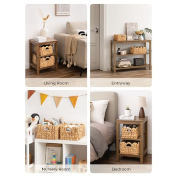 Elegant Scalloped Edge Wicker Baskets for Stylish Storage