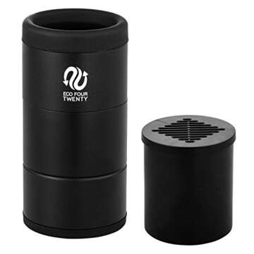 Eco Four Twenty Personal Air Filter - Aluminum with HEPA and Carbon Filters for Clean Air Filtration...