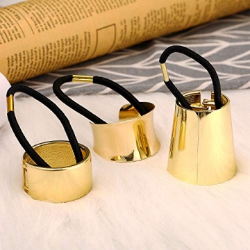 Yaomiao Metal Hair Cuffs 3 Styles Elegant Ponytail Holders