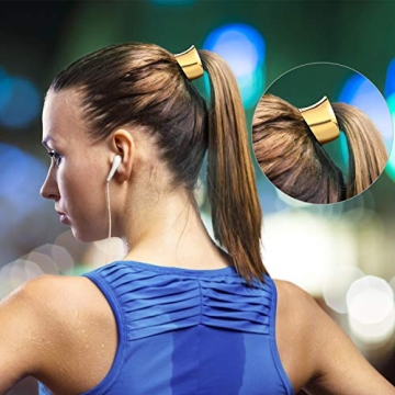 Yaomiao Metal Hair Cuffs 3 Styles Elegant Ponytail Holders