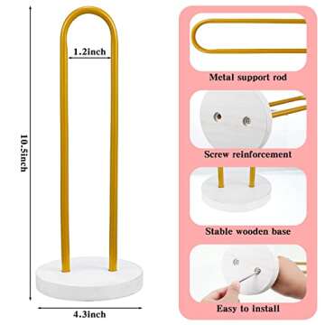 2 Pieces Scrunchies Holder Stand Hair Accessories Organizer Modern Vertical Headband Holder Hair Tie...